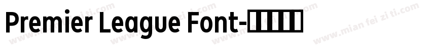 Premier League Font字体转换